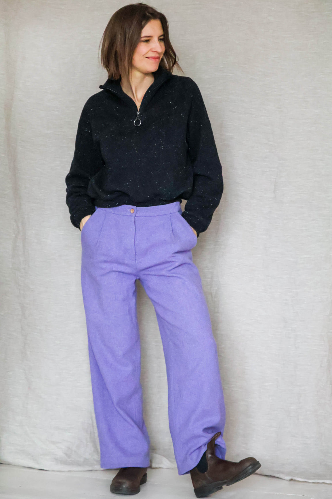 Bundfaltenhose Liv