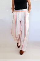 Bundfaltenhose Liv für Damen mit weitem, geradem Bein