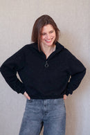 Sweatshirt Alice mit Raglanärmeln und leichter cropped Länge