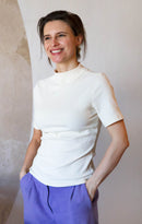 Longsleeve Suki mit Stehkragen