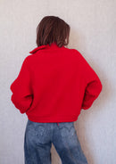 Rückansicht des Sweatshirt Alice mit Raglanärmeln und entspannter Passform